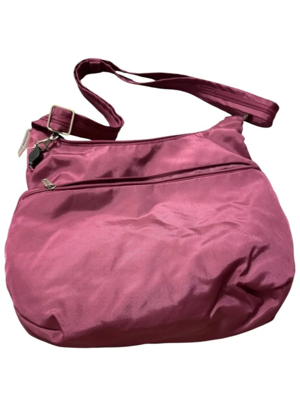 Travelon Pink Nylon Crossbody Shoulder Bag Travel Purse Adjustable Strap